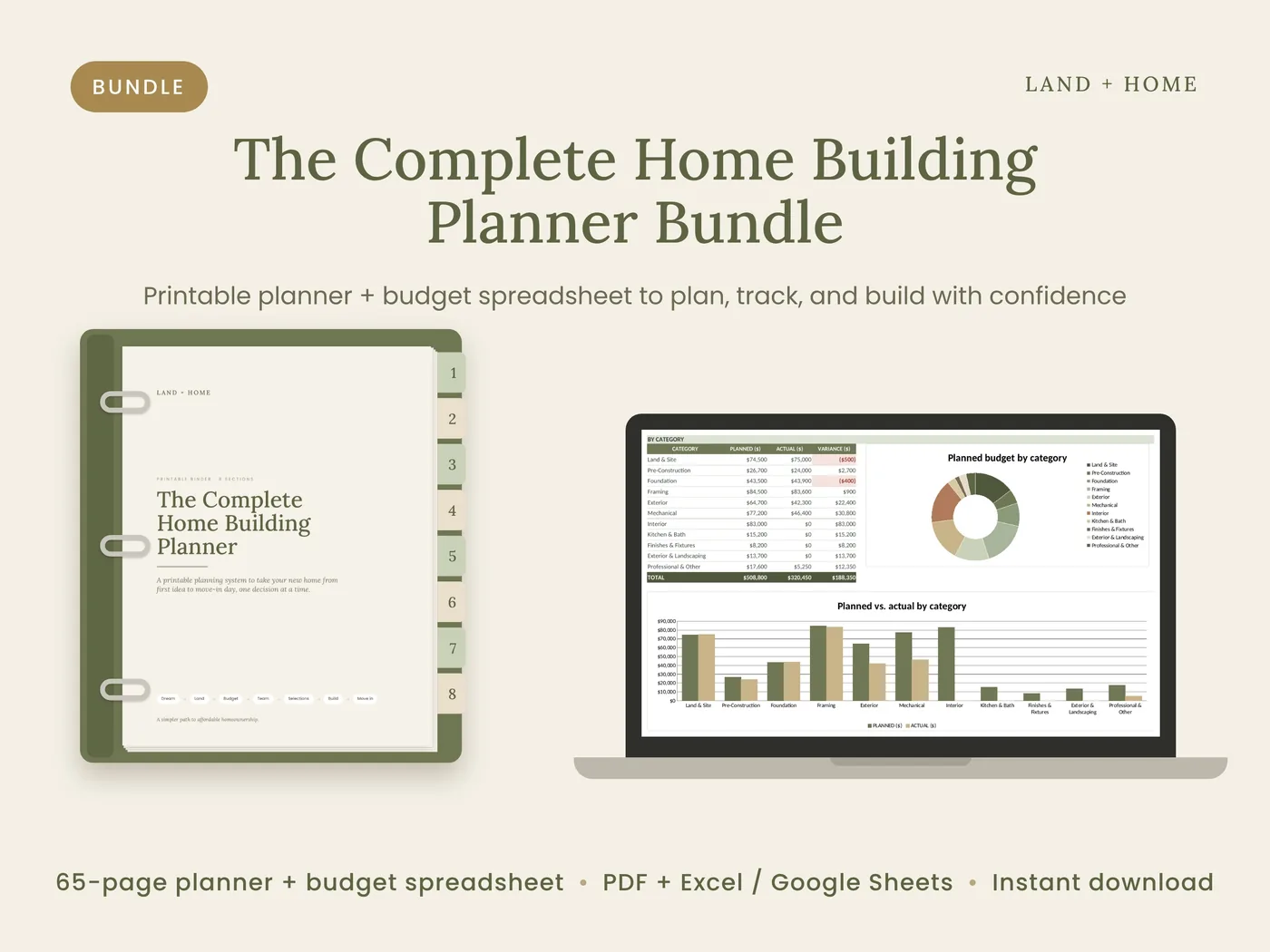 Home Building Planner Bundle