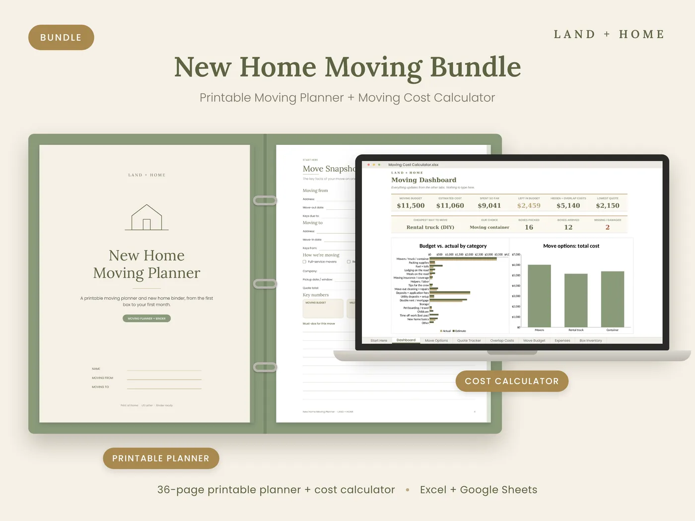 New Home Moving Planner Bundle
