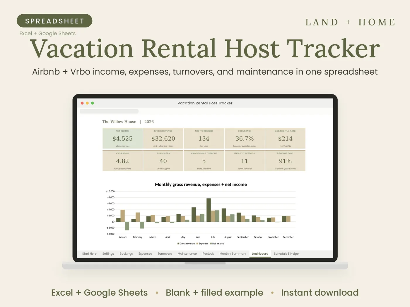 Vacation Rental Host Tracker